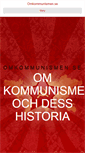 Mobile Screenshot of omkommunismen.se