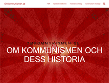Tablet Screenshot of omkommunismen.se